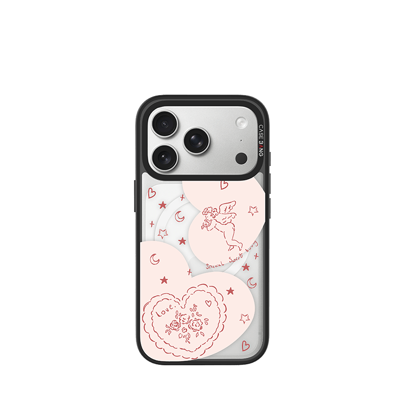 Heart Signal Snap - On Phone Case - CaseBangClear ImagiSnap Case MagSafe CompatibleCaseBangiPhone 17 Pro MaxBack Cover+Base Case